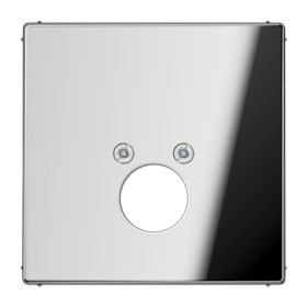 JUNG Крышка для одного гнезда подключения громкоговорителя полированный хром