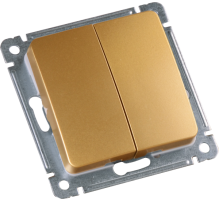 Hegel Мастер внутр Золото ВС10-451-07 Выключатель 2-клавишный, механизм