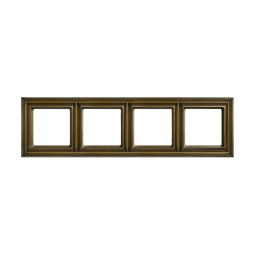 Рамка 4-поста, термопласт, антик, Eco Deco