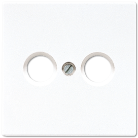 JUNG LS 990 Белая Накладка TV-FM розетки