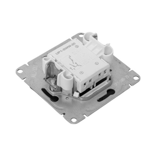 Механизм выключателя, двухклавишный, чёрный Эпика EKF