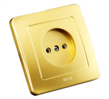 Hegel Мастер внутр Золото РС16-302-07 Розетка, со шторками