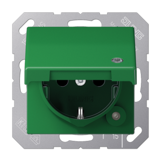 SCHUKO® розетка с крышкой