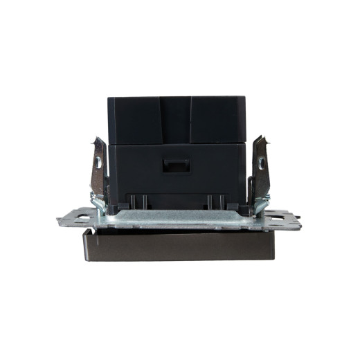 BRITE Роз. USB A+C 18Вт РЮ11-1-БрС сталь IEK