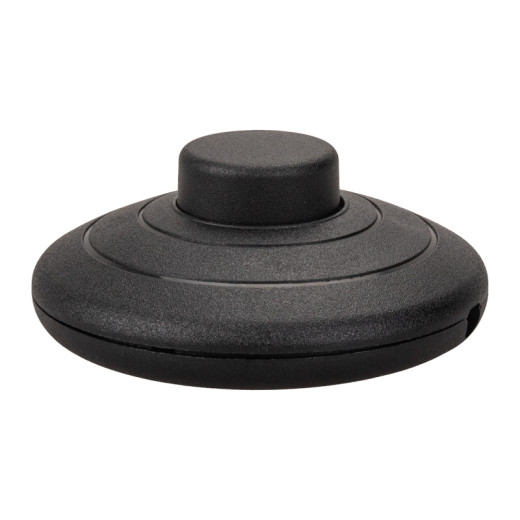 Выключатель-кнопка 250V 2А ON-OFF черный (напольный - для лампы) REXANT