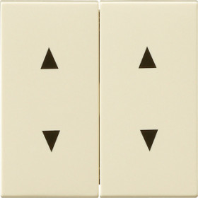 Gira S-55 Крем глянц Клавиша двойная для жалюзи со стрелками