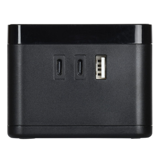 DOMINIC Удлинитель Qi10Вт У02К 1,3м 3х1мм2 USB A+C чер IEK