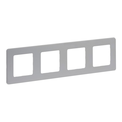 Рамка 4 поста - Legrand/Daccord Inspiria - алюминий