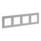 Рамка 4 поста - Legrand/Daccord Inspiria - алюминий