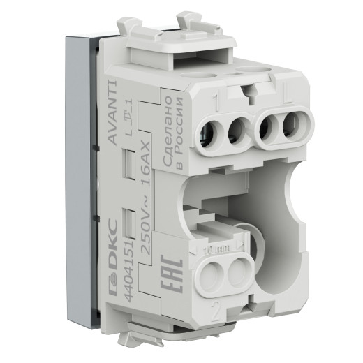 Кнопка модульная, Avanti, закаленная сталь, 1 модуль