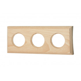 BIRONI Шедель Бук Натурэль Рамка 3-ая на бревно 260мм (скрытый монтаж)