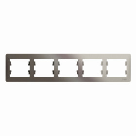 Systeme Electric Glossa Платина Рамка 5-ая, горизонтальная