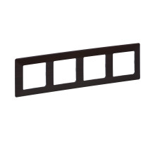 Legrand Valena LIFE Темное дерево Рамка 4-ая.