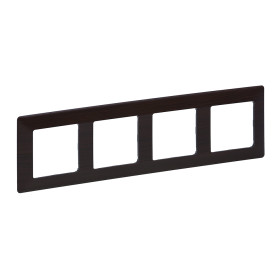Legrand Valena LIFE Темное дерево Рамка 4-ая.