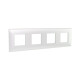 Рамка 4 поста (8 мод.), Avanti, белый жемчуг