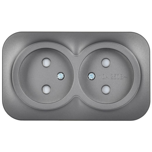 GLORY Роз. 2-я без з/к с з/ш о/у 10А РСш22-2-ХСм ст м. IEK