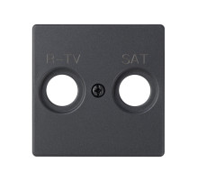Simon 82 Графит Накладка розетки TV 1-ая (символ TV-SAT)