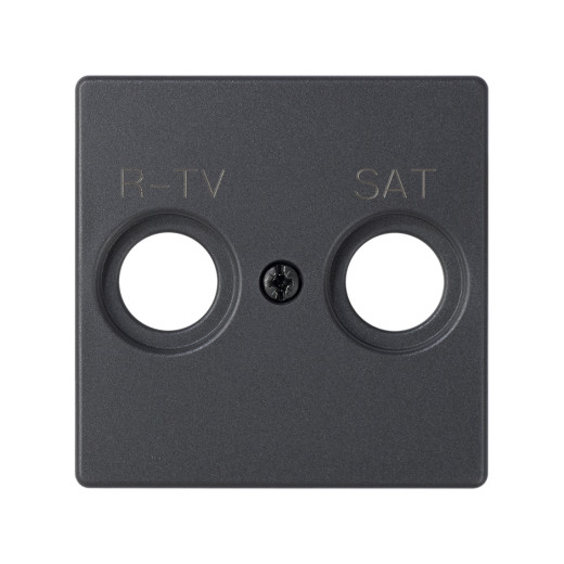 Simon 82 Графит Накладка розетки TV 1-ая (символ TV-SAT)