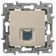 Розетка компьютерная RJ45 категория 6 UTP - Legrand Etika - слоновая кость