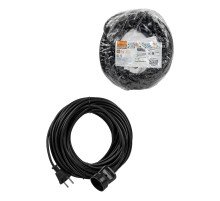 TDM Удлинитель-шнур силовой народный ПВС 3500 Вт б/з, 20м, штепс. гнездо