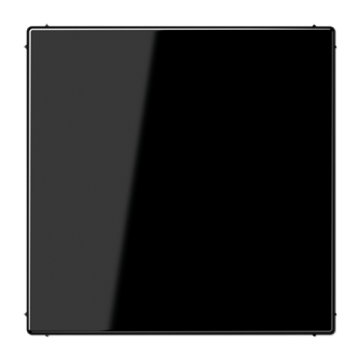 Крышка без отверстий, фиксация защёлкиванием, для произвольных вырезов (либо использование в качестве заглушки), возможно IP44, термопласт, черный, LS990