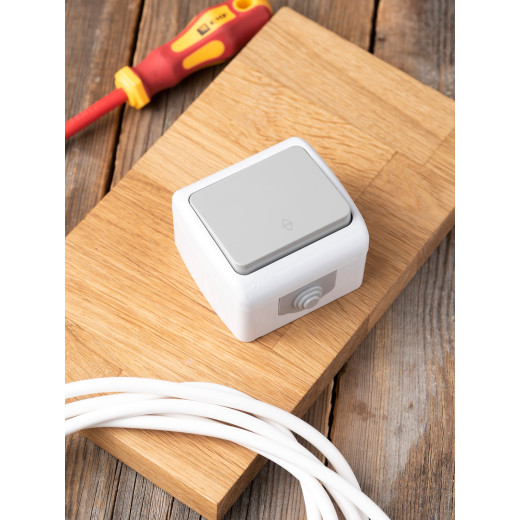 Мурманск Выключатель проходной 1-клавишный 10А IP54 серый EKF