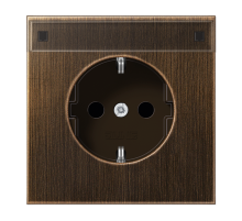JUNG Штепсельная розетка SCHUKO 16A 250V~ с защитой от детей, латунь Antik