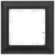 BRITE Рамка 1-мест. РУ-1-Бр хром/черн. IEK