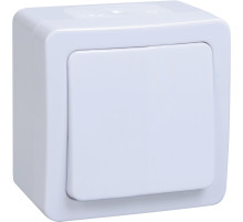 IEK GERMES PLUS ВС20-1-0-ГПБ Выключатель 1кл о/у IP54 (цвет клавиш: белый)