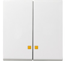 Gira S-55 Бел Клавиша 2-ая с подсветкой