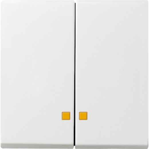 Накладка двухклавишная с контрольными окнами