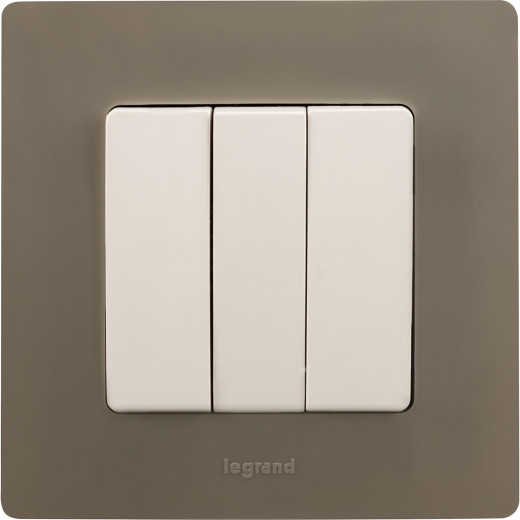 Рамка 1 пост - Legrand Etika - светлая галька