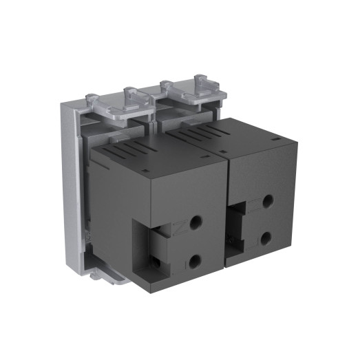 USB зарядное устройство модульное, Avanti, закаленная сталь, 2модуля, 2.1 А