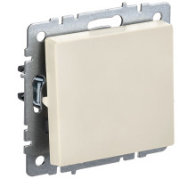IEK BRITE BASE Бежевый Выключ. 1-к самовозвр 10А ВС10-1-4-БрКр