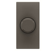 ABB Механизм электронного поворотного светорегулятора для регулируемых LEDi ламп, 2-100 Вт, 1-модульный, серия Zenit, цвет антрацит