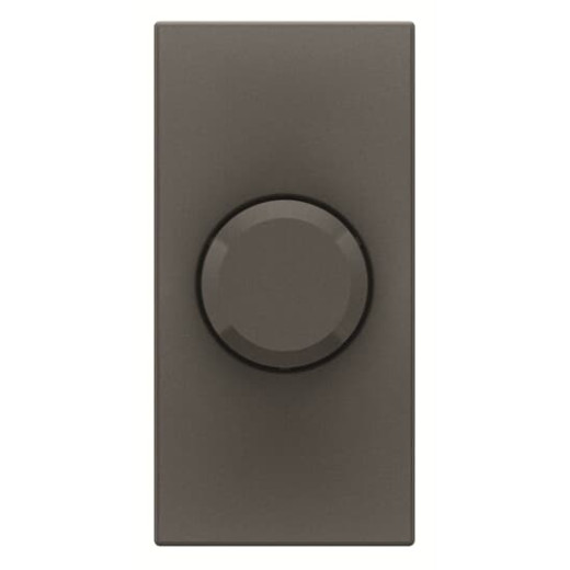 Механизм электронного поворотного светорегулятора для регулируемых LEDi ламп, 2-100 Вт, 1-модульный, серия Zenit, цвет антрацит