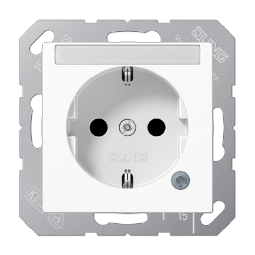 SCHUKO розетка с полем для надписи 6x46 мм