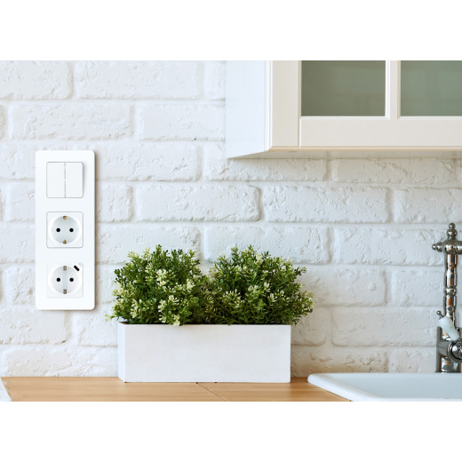 Розетка с заземлением - Legrand/Daccord Inspiria - без шторок 16А 250В винтовые зажимы - белый