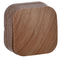 IEK GLORY ВСп10-1-0-ХД Выключ. 1-кл. проход. о/у 10А GLORY дуб