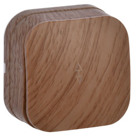 IEK GLORY ВСп10-1-0-ХД Выключ. 1-кл. проход. о/у 10А GLORY дуб