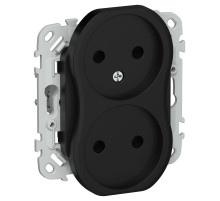 FLITE Роз. 2-я без з/к/ш б/к 10А РС02-1-ФлЧ чер. IEK