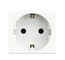 DKC Розетка силовая 2Р+Е, со шторками, 