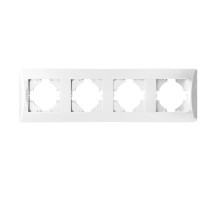 Рамка 4 поста (белый) серия BW
