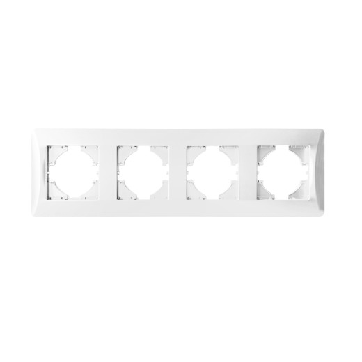 Рамка 4 поста (белый) серия BW