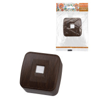 TDM Розетка компьютерная (RJ-45) открытой установки IP20, венге 