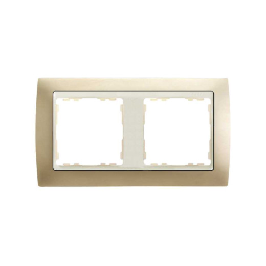 Simon 82 Шампань/Слоновая кость Рамка 2-ая
