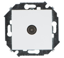 Simon 15 Белая Розетка TV одиночная, винт.зажим