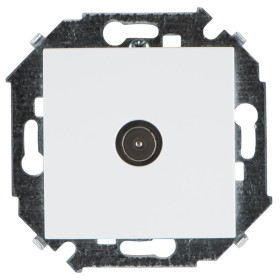 Simon 15 Белая Розетка TV одиночная, винт.зажим