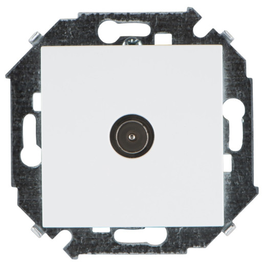 Simon 15 Белый Розетка TV одиночная, винт.заж.