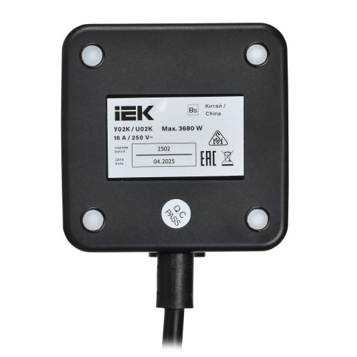 DOMINIC Удлинитель Qi10Вт У02К 1,3м 3х1мм2 USB A+C чер IEK